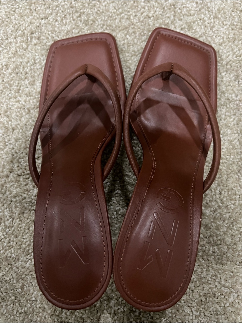 Mango Brown Heels size 7.5 (38 uk)